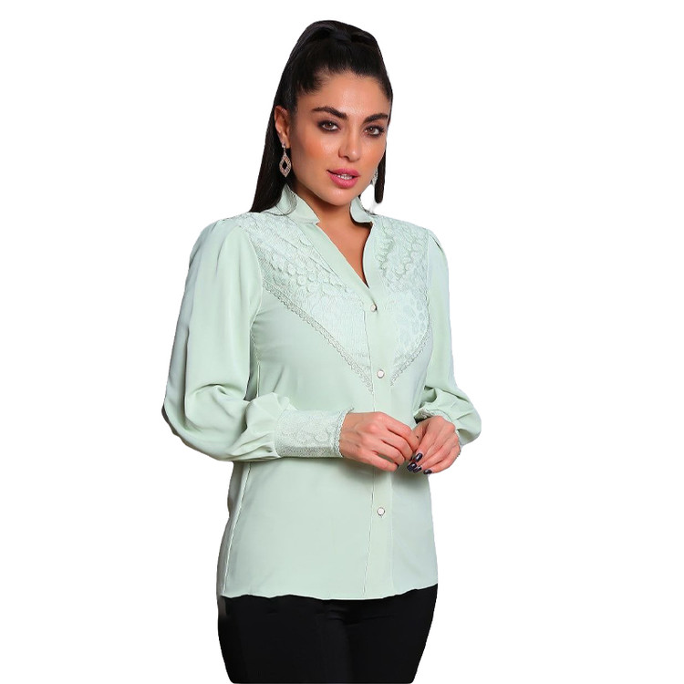 شومیز گیپور و حریر