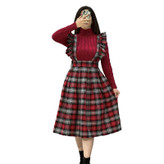 مدل دامن چهارخونه پشمی