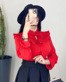 شومیز زنانه استین چیندار