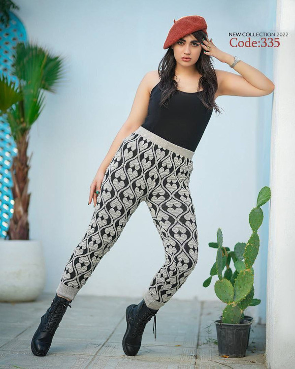 شلوار گرم طرحدار