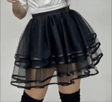 دامن توری آستردار عروسکی مجلسی