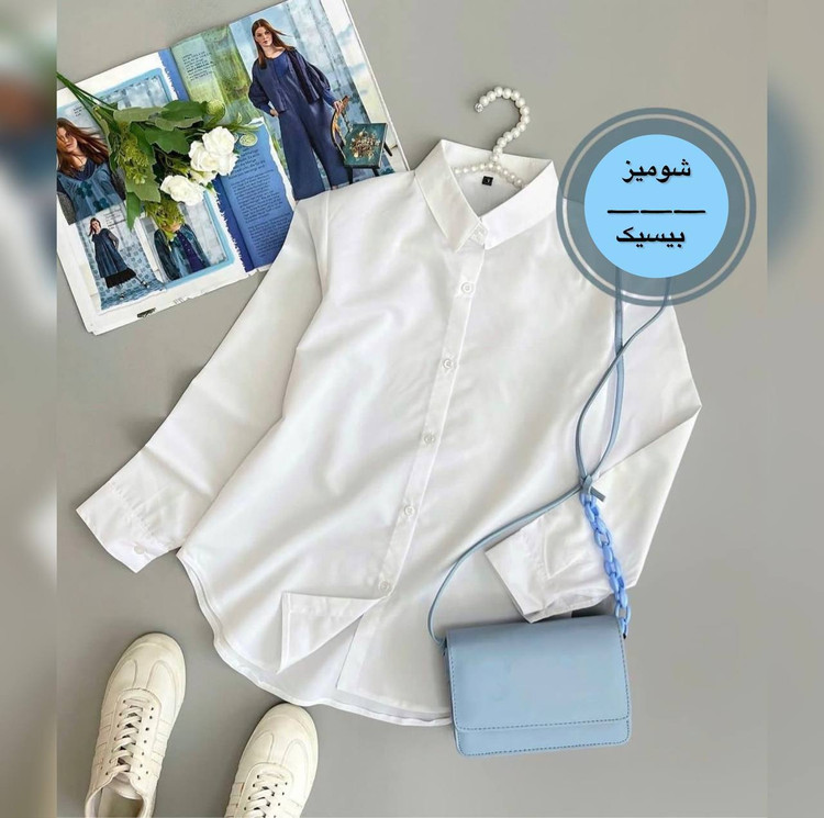 شومیززنانه سفید جدید