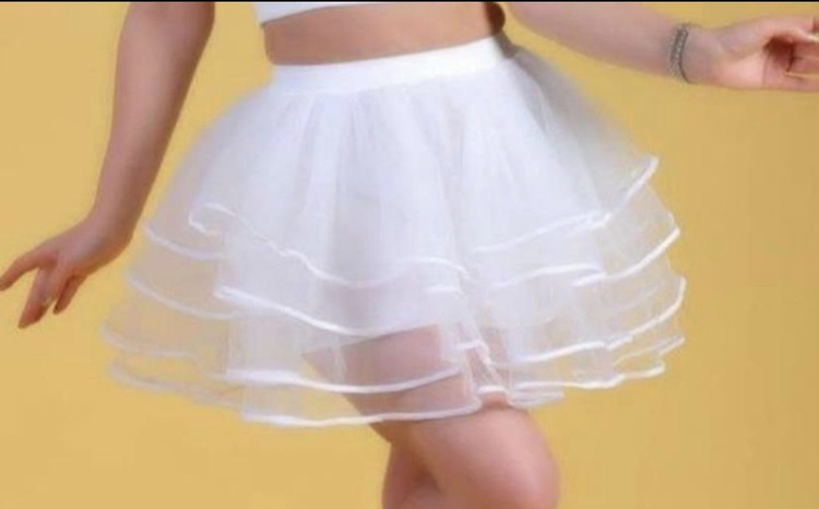 مدل دامن دخترانه با تور