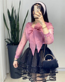 خرید دامن زنانه مدل توری آستر دار