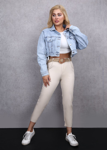 شلوار زنانه مام استایل لینن وارداتی