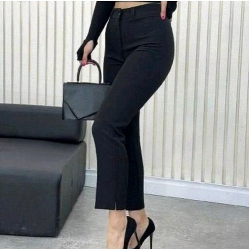 شلوار کرپ مازراتی ترک قد 90 کمربنددار