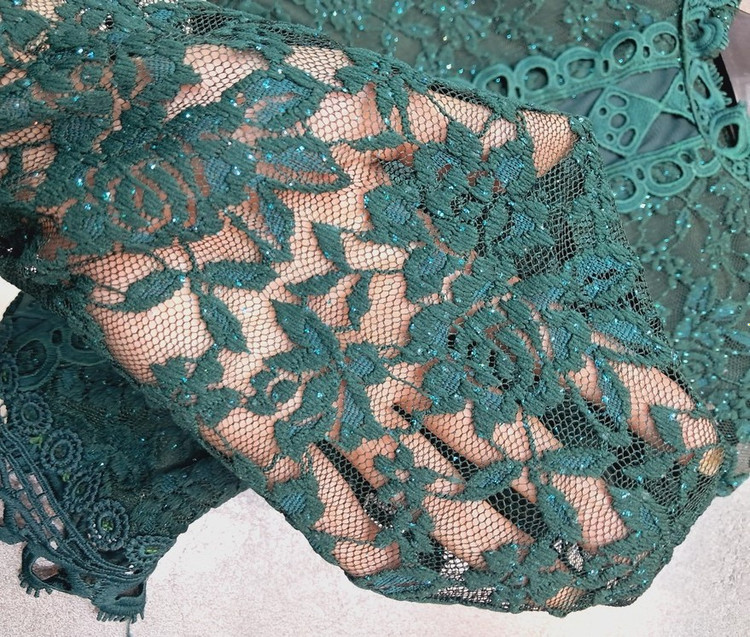 نیم تنه دخترونه دانتل استین بیده