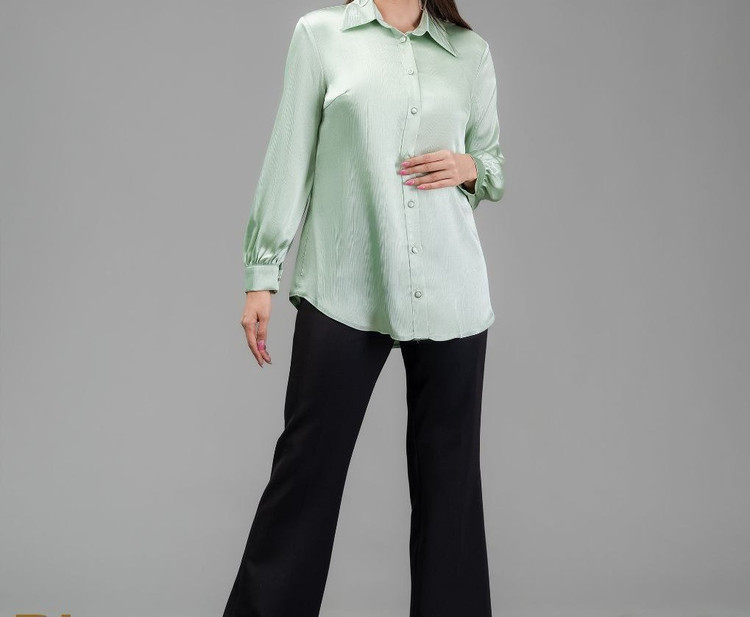 شومیز ساتن مدل کرواتی