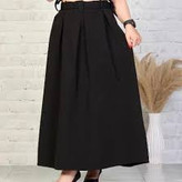 قیمت دامن زنانه مجلسی پلیسه کرپ حریر جت بلک