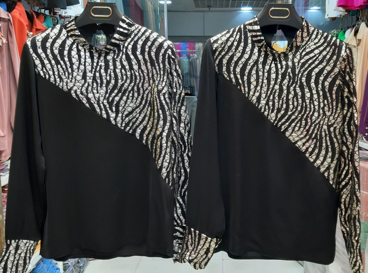 شومیز طلایی آستین بلند