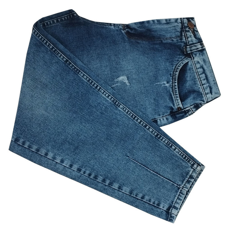 شلوار مام استایل زنانه سورمه ای