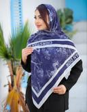 روسری طرحدار سورمه ای