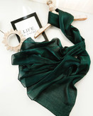 شال لمه دار سورمه ای و نقره ای