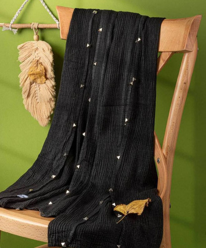 شال پیرسینگ دار مشکی