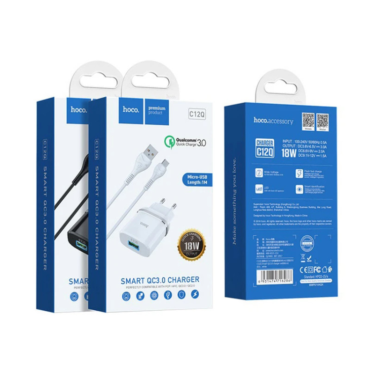 خرید شارژر هوکو مدل c12q