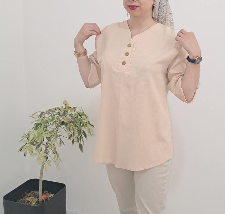 قیمت و خرید مانتو حریر میله ای