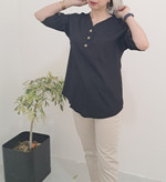 مانتو جلو بسته مشکی