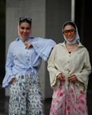 ست شلوار با شومیز جلو گره ای