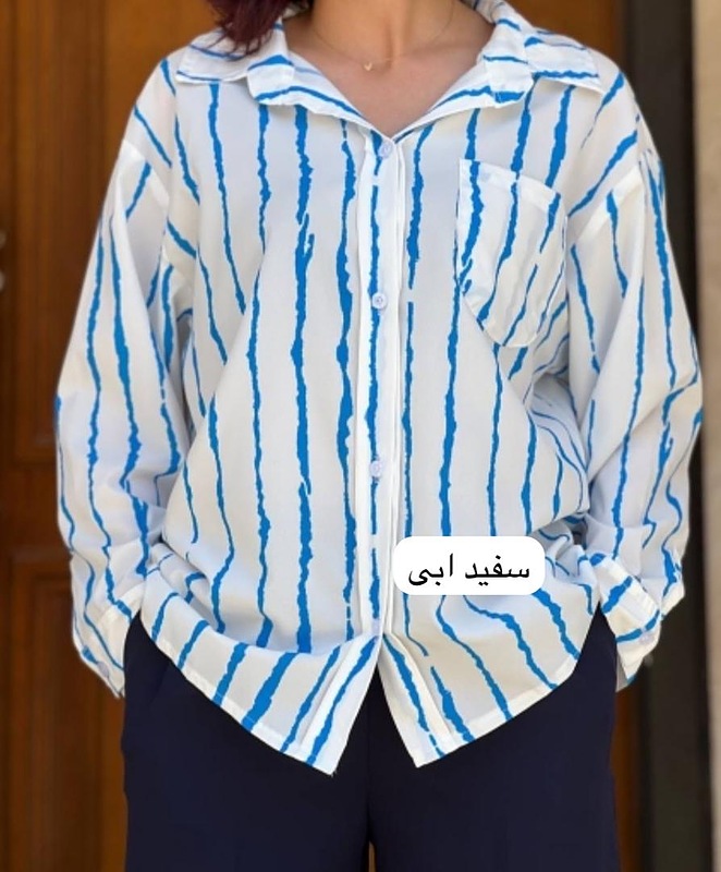 شومیز تابستانه پری راه راه جنس زبرا ورداتی