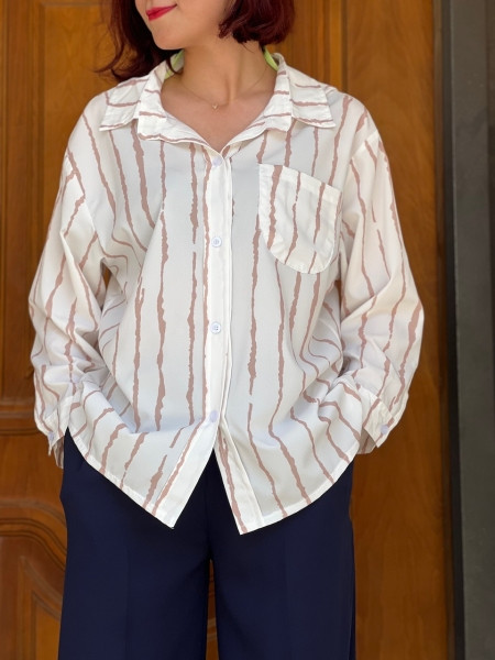 قیمت شومیز زبرا پری راه راه با خط عمودی