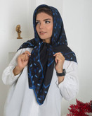 روسری نخی مشکی