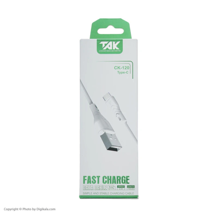 کابل تبدیل USB به microUSB تک مدل CK-120 طول