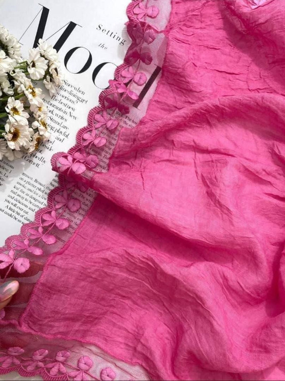 خرید شال صورتی