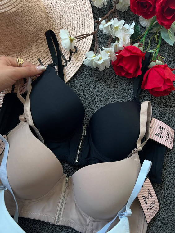 ست شورت و سوتین هارنس جلو زیپ دار EMA کد 4070