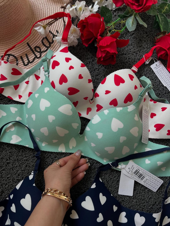 سوتین ابری زیر فنردار قلبی کاپ A