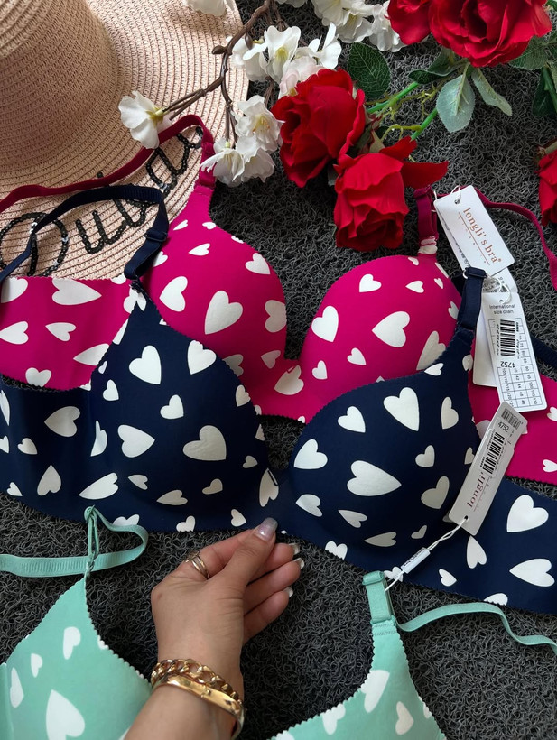 سوتین ابری قلبی زنانه | فنردار، هارنسدار، کاپ B