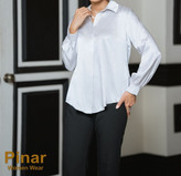 شومیز ساتن  کرم