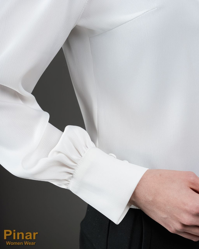 شومیز جلو گره نسکافه ای