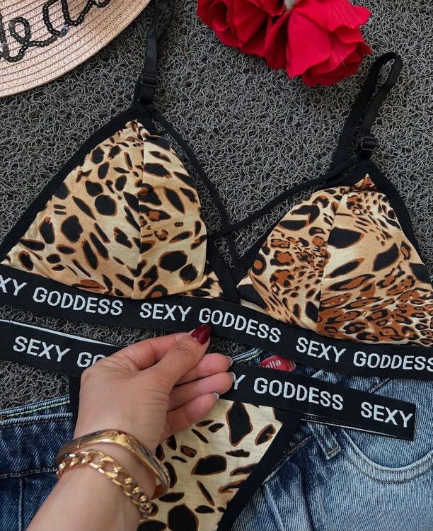 ست لباس زیر پلنگی