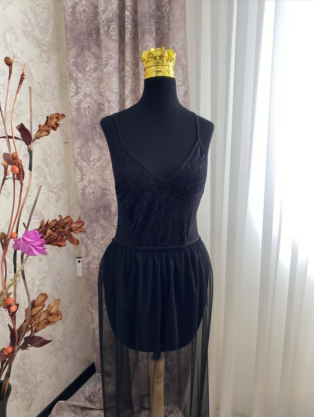 لباس خواب توری مشکی