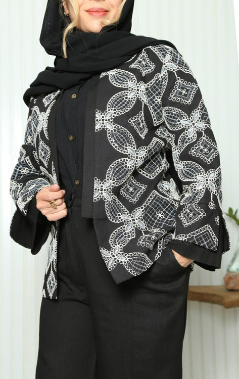 ست کت و شلوار قیطون دوزی مجلسی