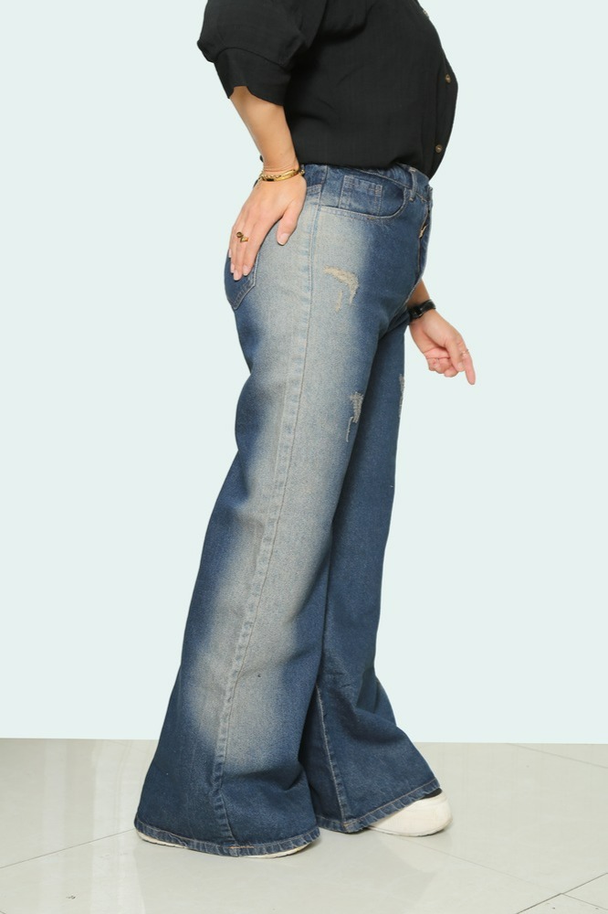 شلوار فول بگ سنگشور سورمه ای