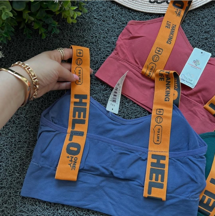 نیمتنه ورزشی زنانه پشت ضربدری بند پهن فری سایز