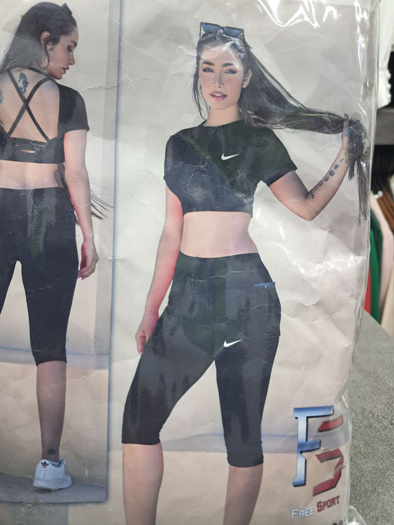 تاپ و شلوارک زنانه مشکی باشگاهی