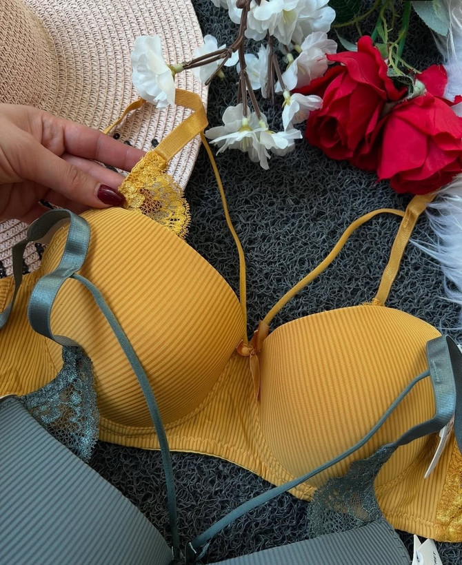 خرید و قیمت سوتین تک هارنس دار راه راه فنردار گلستان