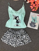 خرید عمده تاپ و شلوارک زنانه ساتن