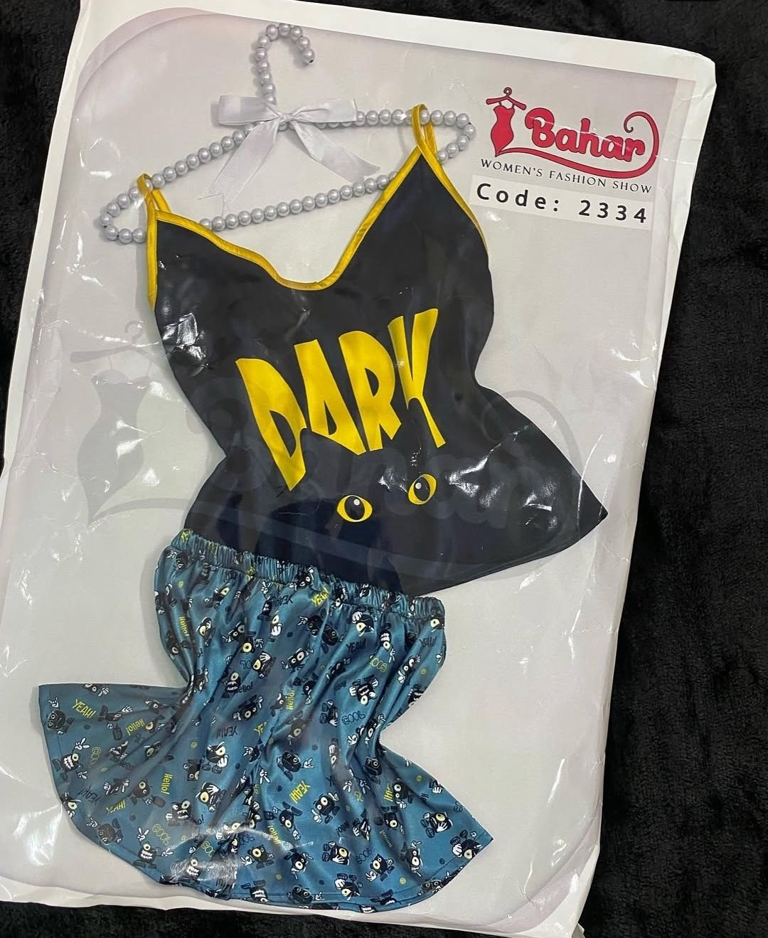 خرید عمده تاپ و شلوارک زنانه ساتن