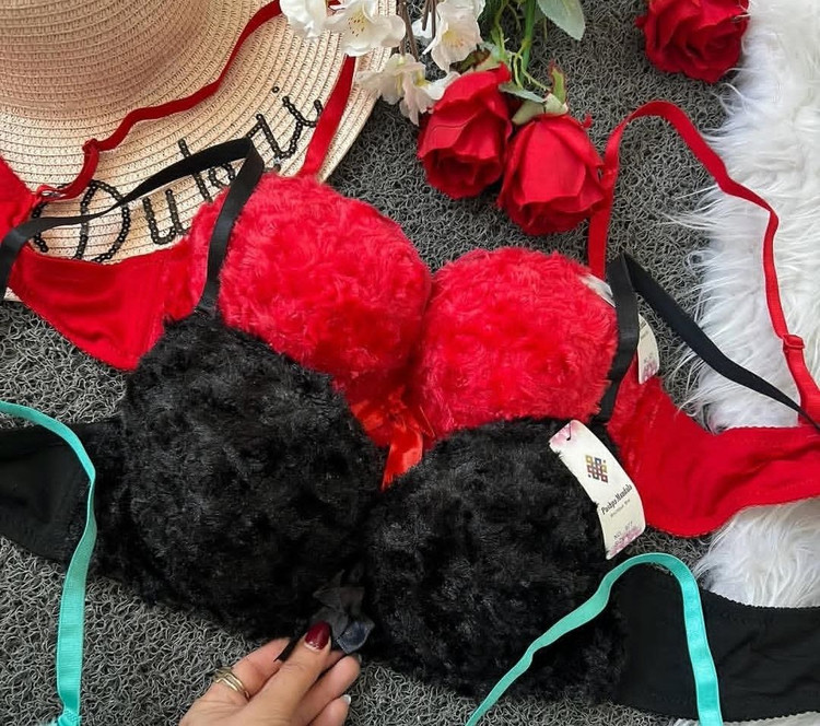 ست شورت و سوتین فانتزی تدی خرسی پشمالو وارداتی