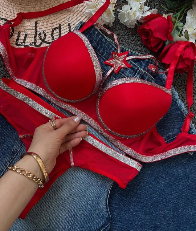 ست شورت و سوتین فنردار زنانه کارنا رز مدل هارنس ...