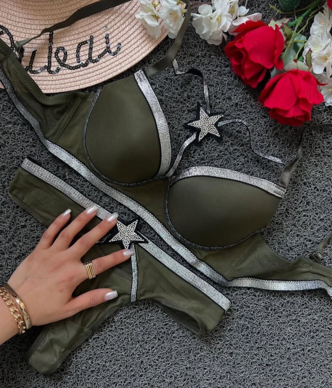 ست شورت و سوتین فنردار زنانه کارنا رز مدل هارنس ...