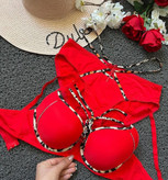 ست شورت و سوتین فنردار اسفنجی هارنس دار کد 3201