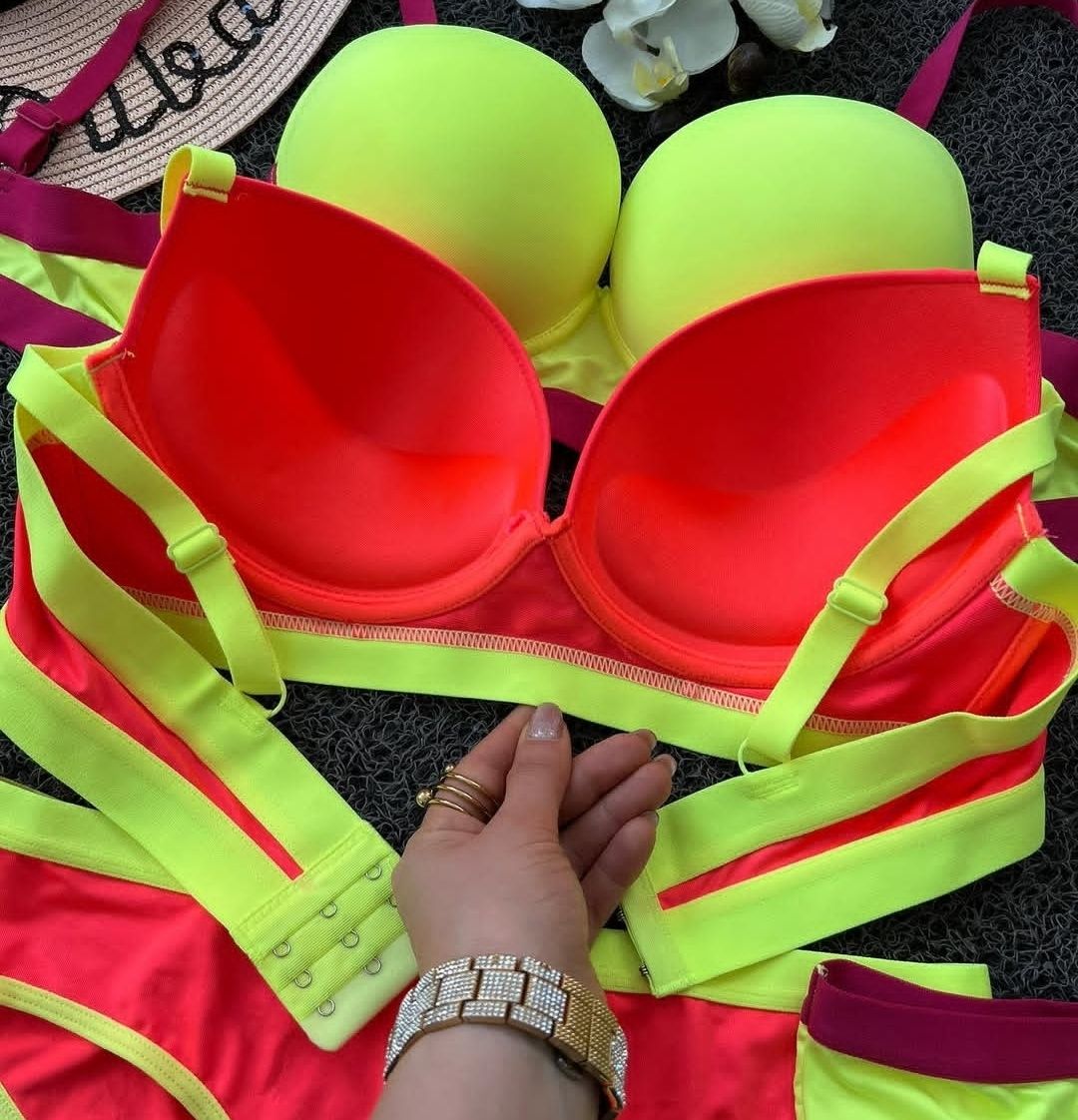 ست زرد و سبز فسفری