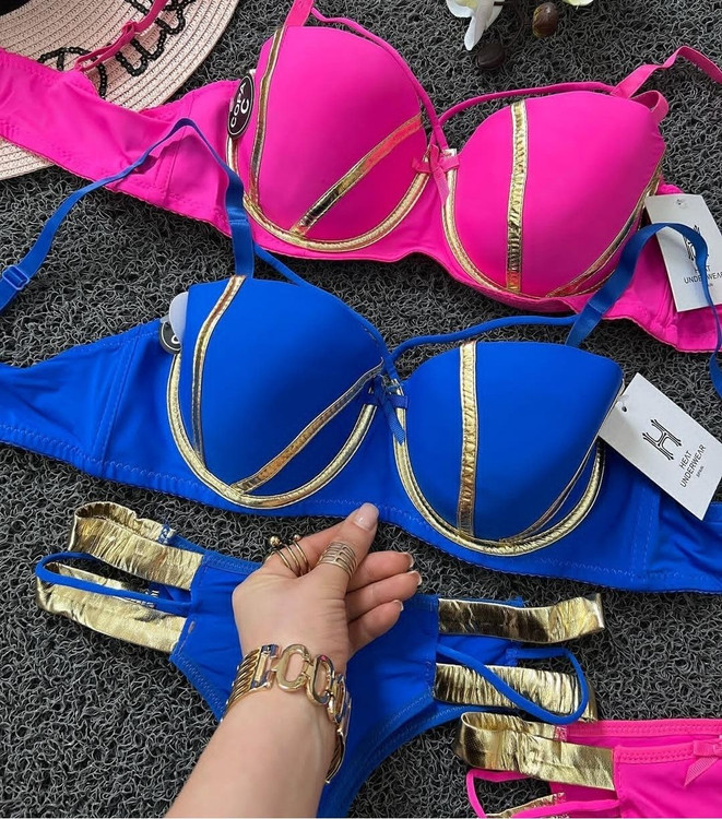 خرید و قیمت ست شورت و سوتین اسفنجی هارنس دار