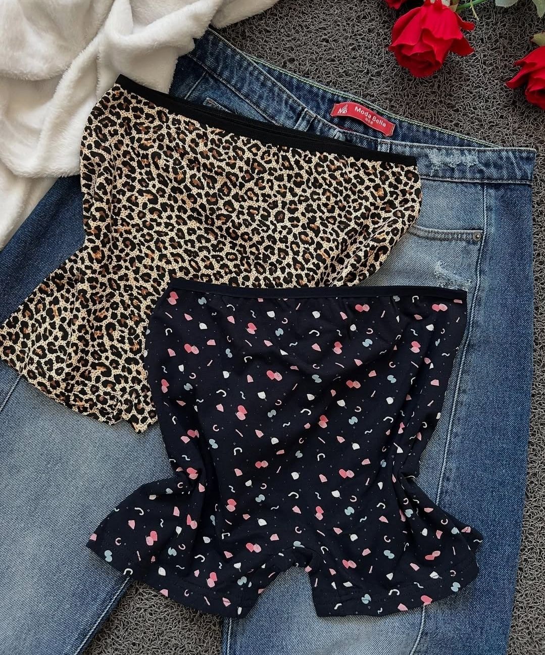 شورتک نخ پنبه نواری