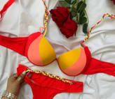 خرید و قیمت ست سوتین وشورت طرح گیس باف