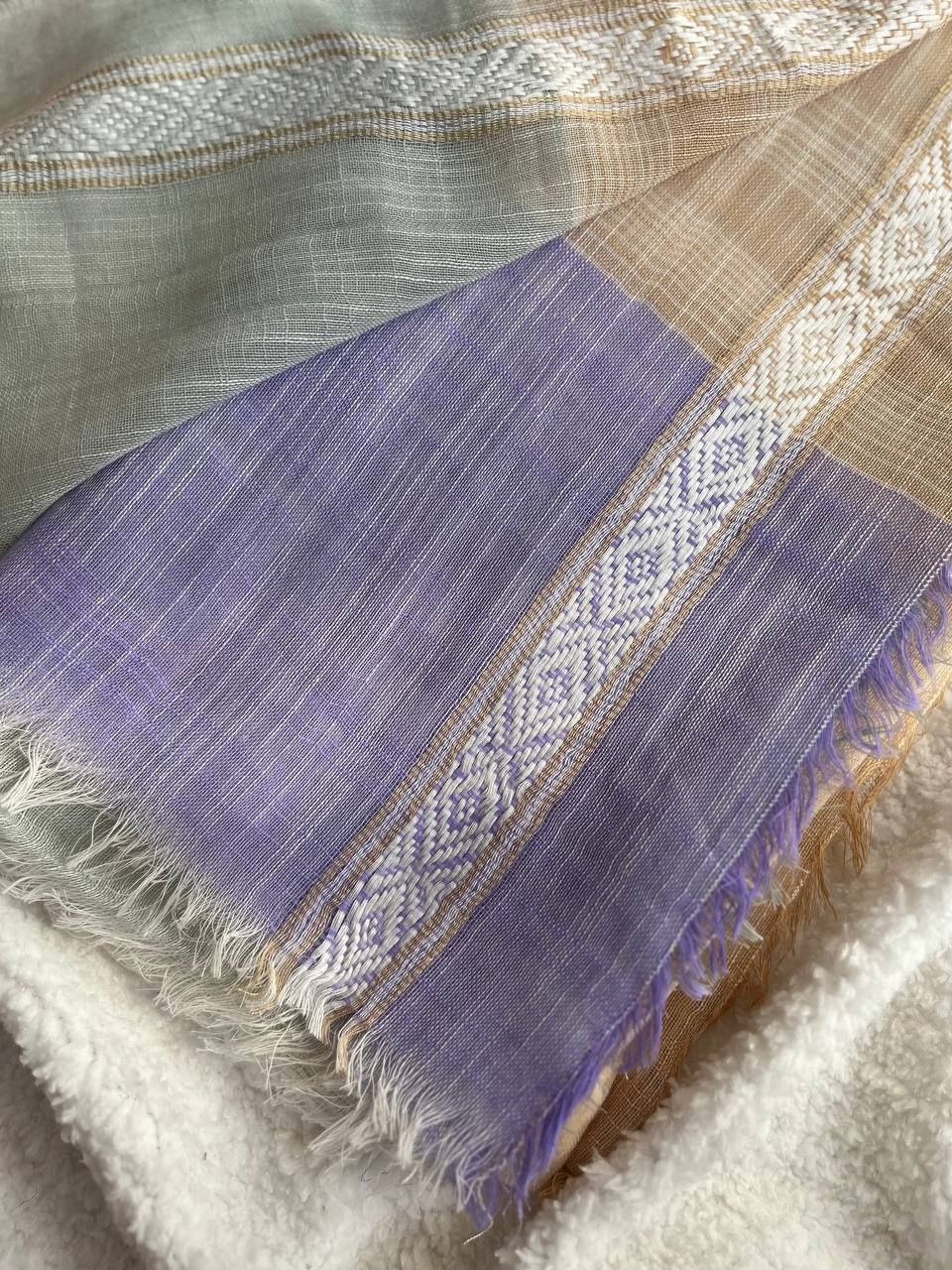 شال کنفی دور ریش حاشیه دار